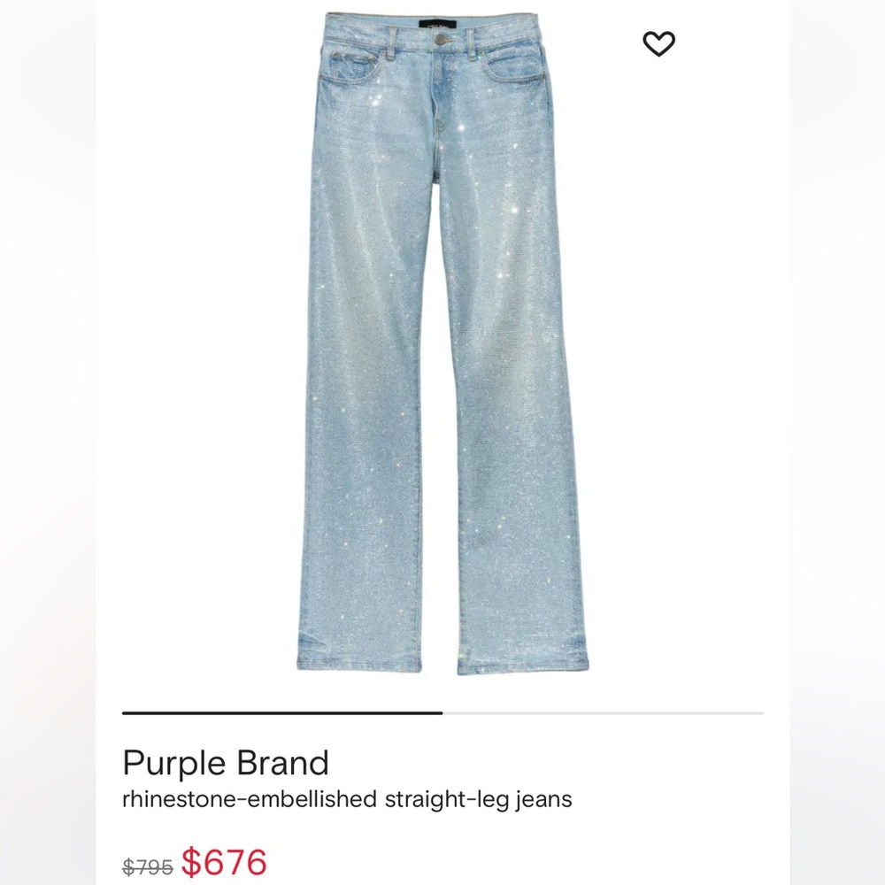 New with tags Rhinestone Jean